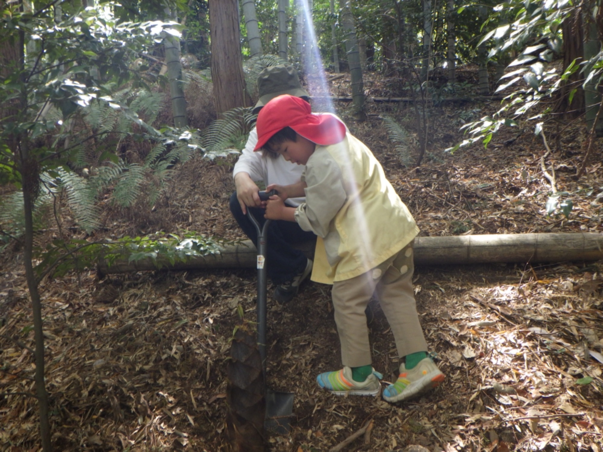 【年長】4/22　村積山　園外保育