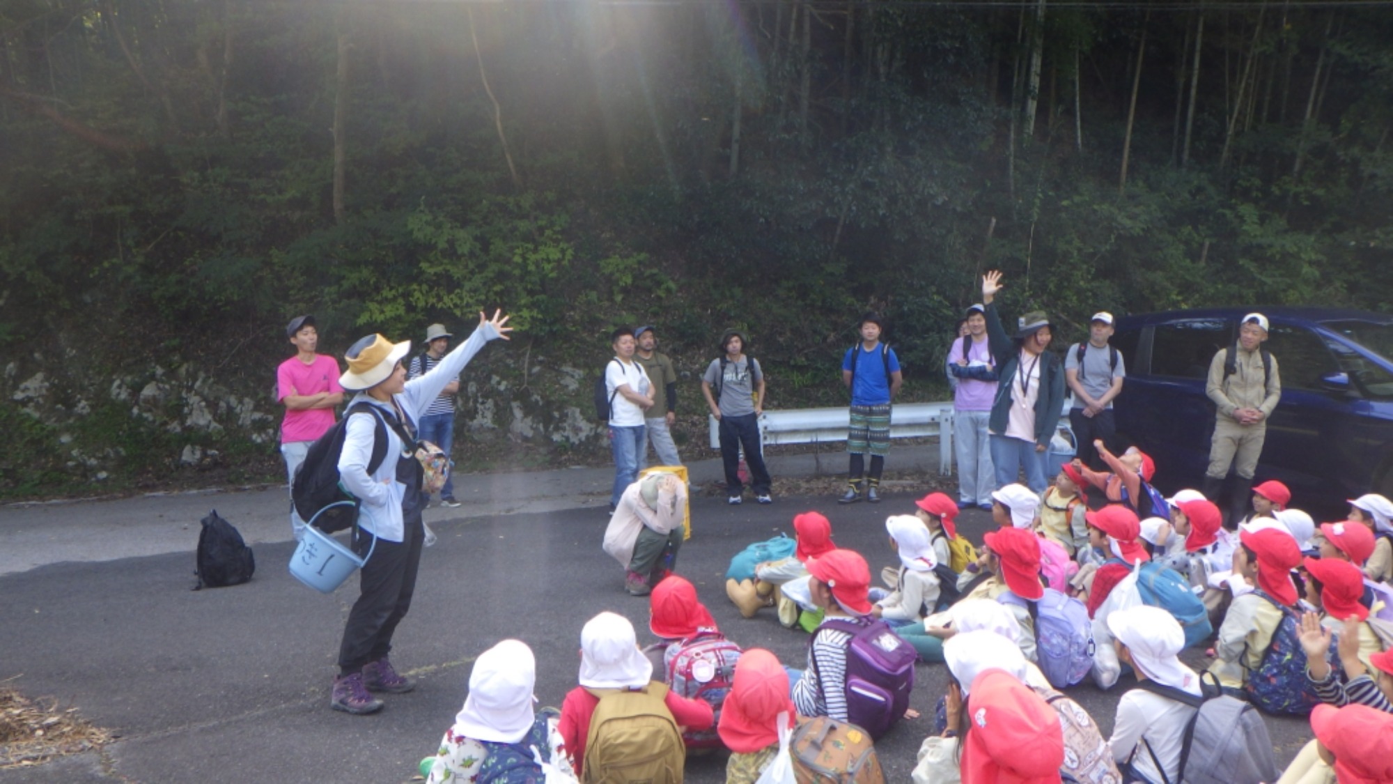 【年長】村積山　イノシシ沼　園外保育（1/4）