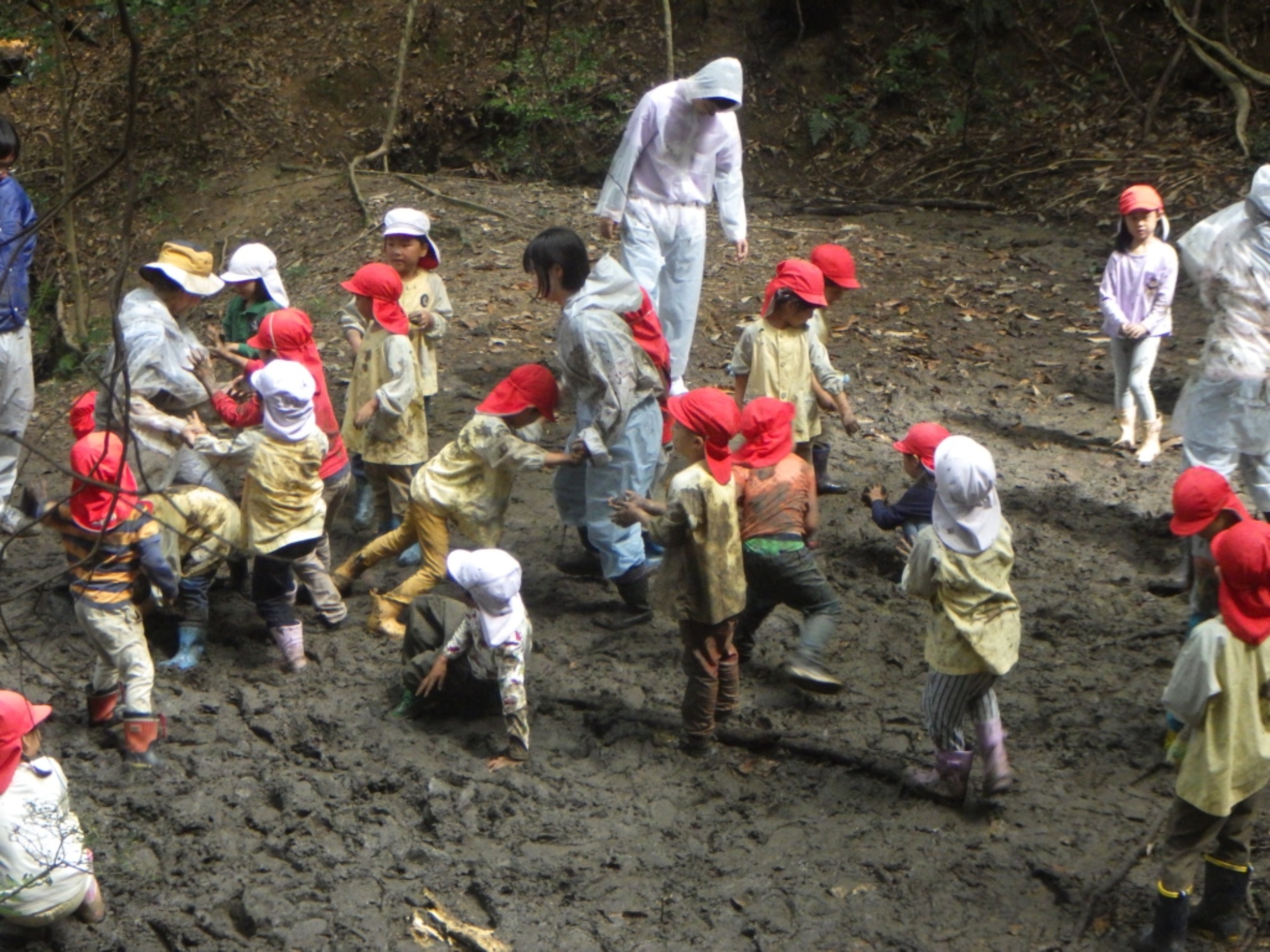 【年長】村積山　イノシシ沼　園外保育（2/4）