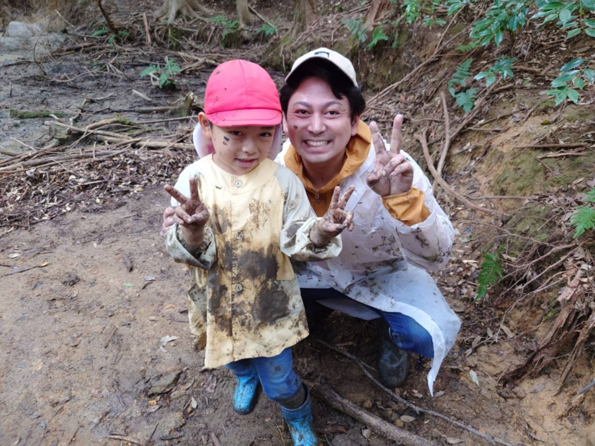 【年長】村積山　イノシシ沼　園外保育（3/4）
