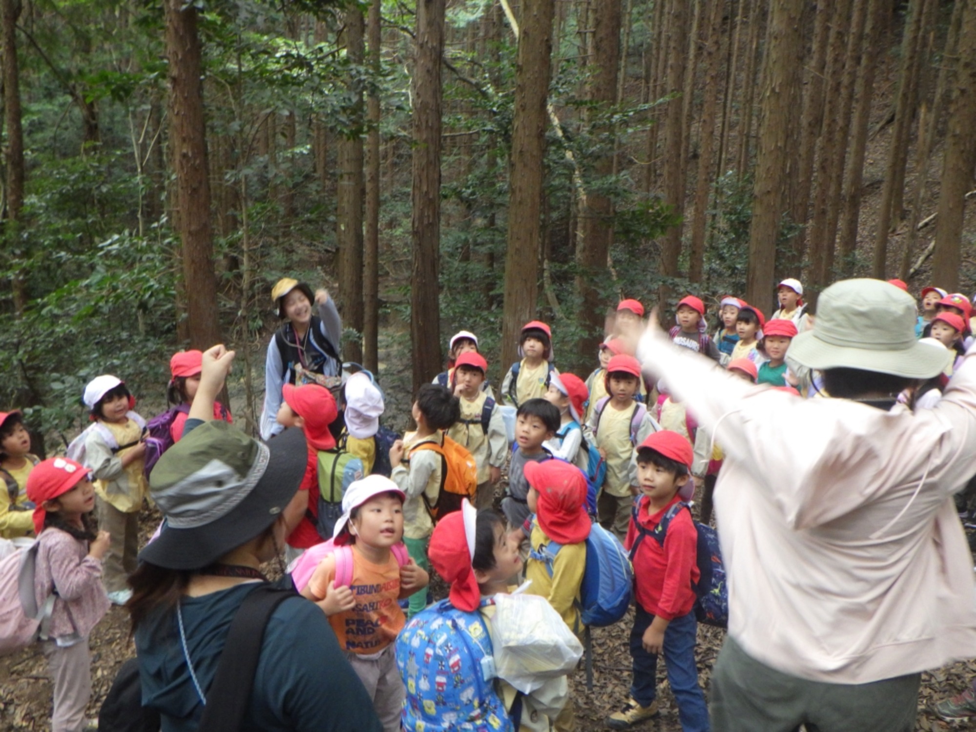 【年長】村積山　イノシシ沼　園外保育（4/4）