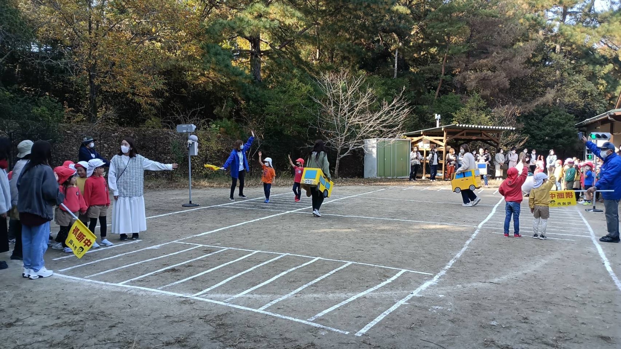 交通安全教室＆年長ラグビー