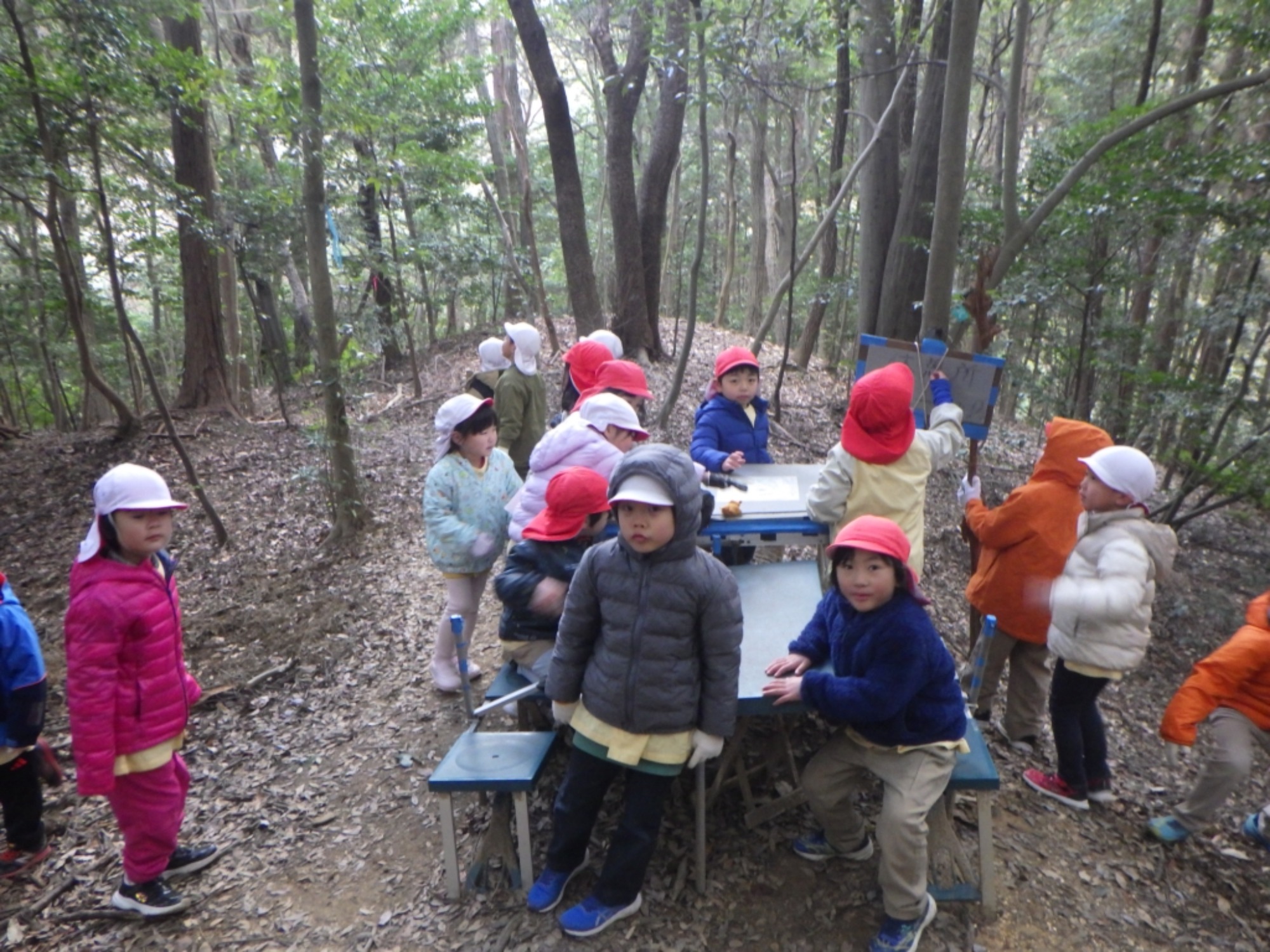 【年長】1/8　村積山　園外保育（2/3）