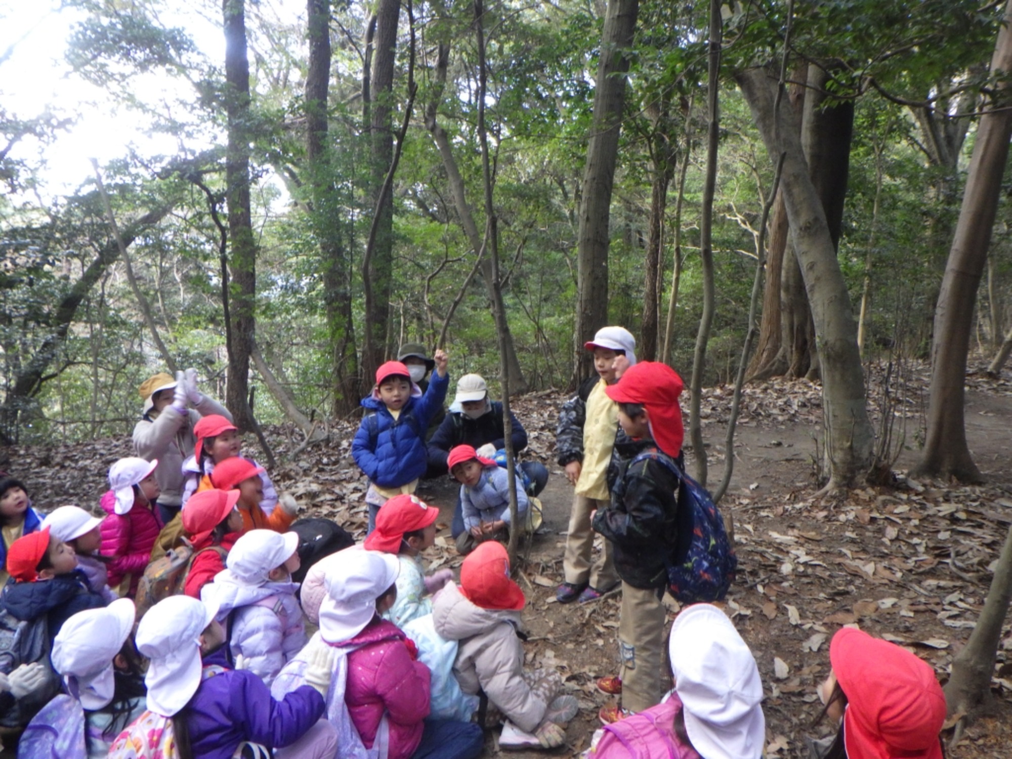 【年長】1/8　村積山　園外保育（3/3）