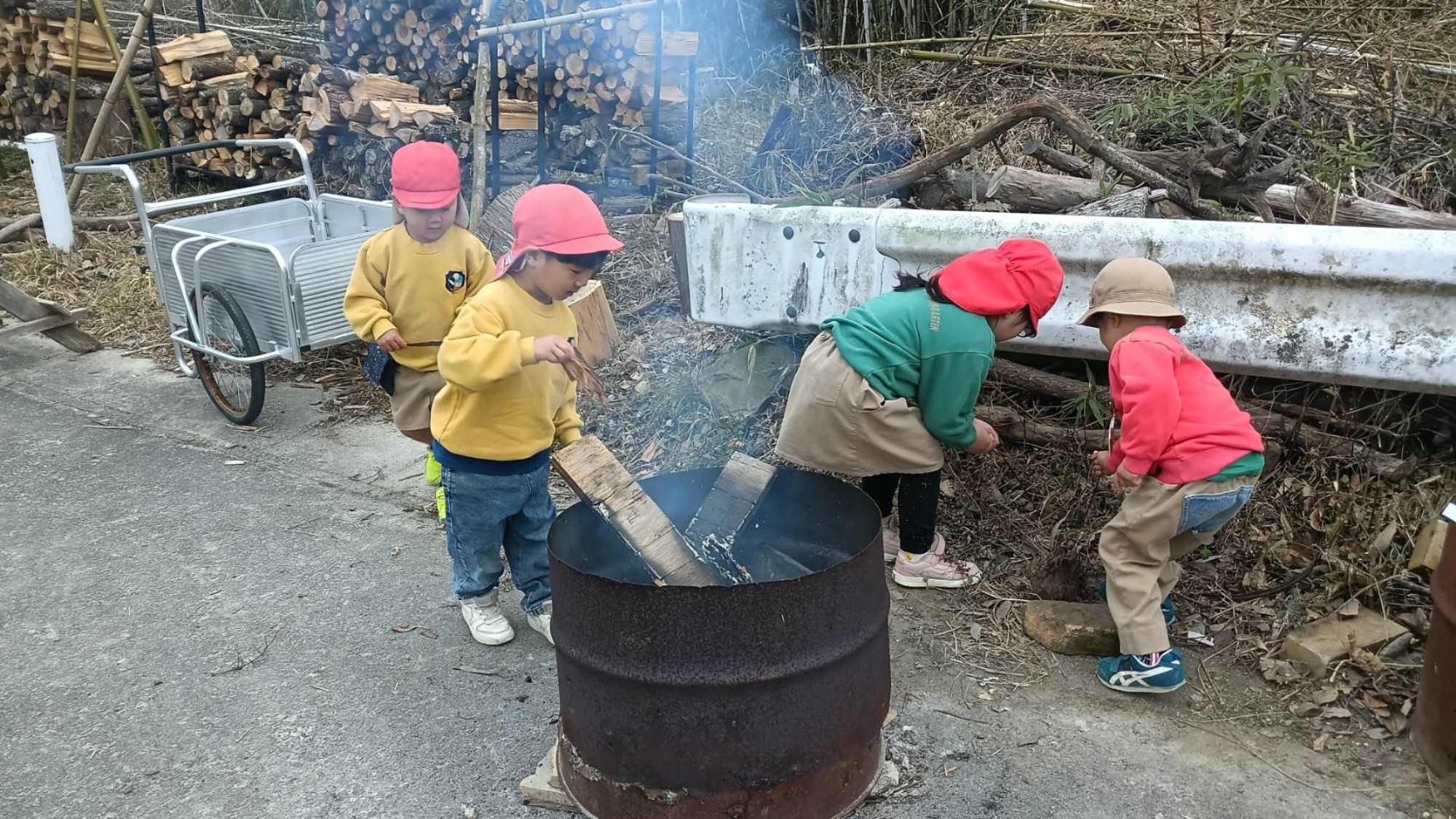 火遊びとお掃除