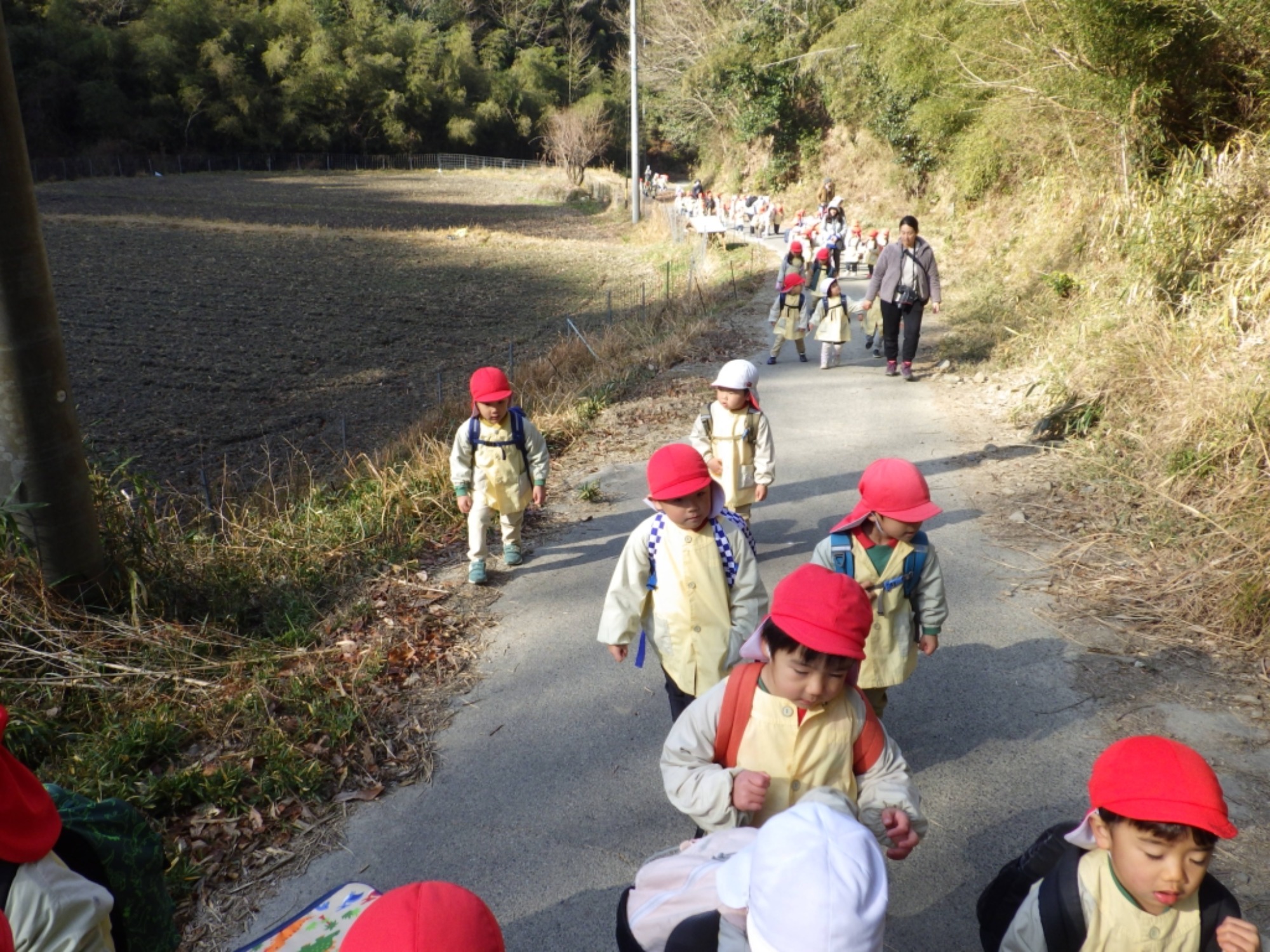 【年少】1/19　村積山　園外保育（1/2）