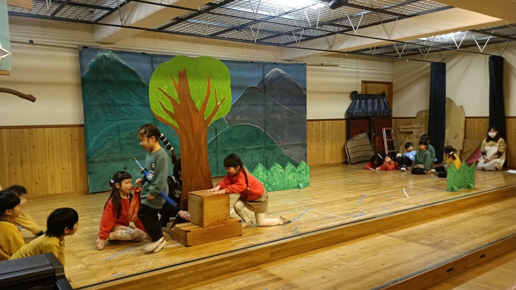 生活発表会　予行１日目