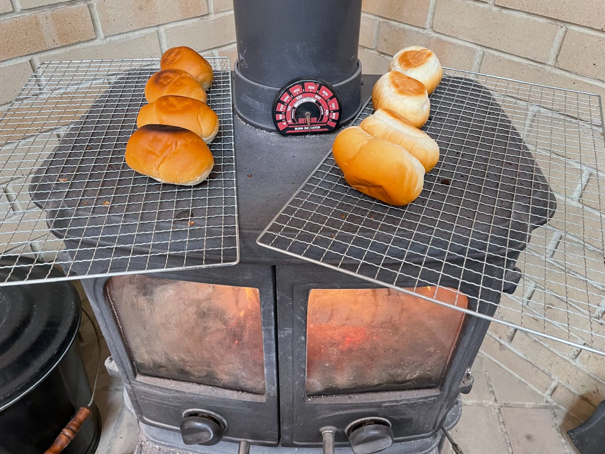 小学校訪問・薪ストーブ