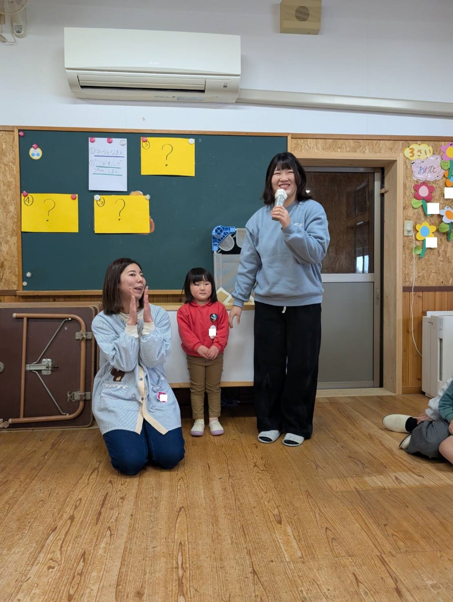 お蔵出し&卒園式練習&さるさる一座