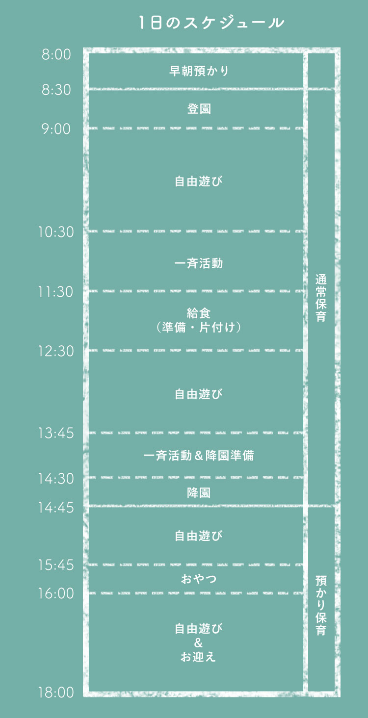 １日のスケジュール